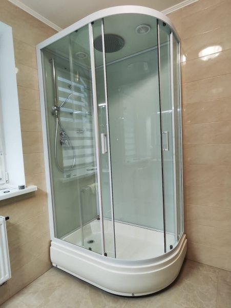Приобрести frank душевая кабина f412/1l white средний поддон, левосторонняя