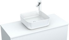 Aquanet Столешница Джейн 100 см, белый матовый