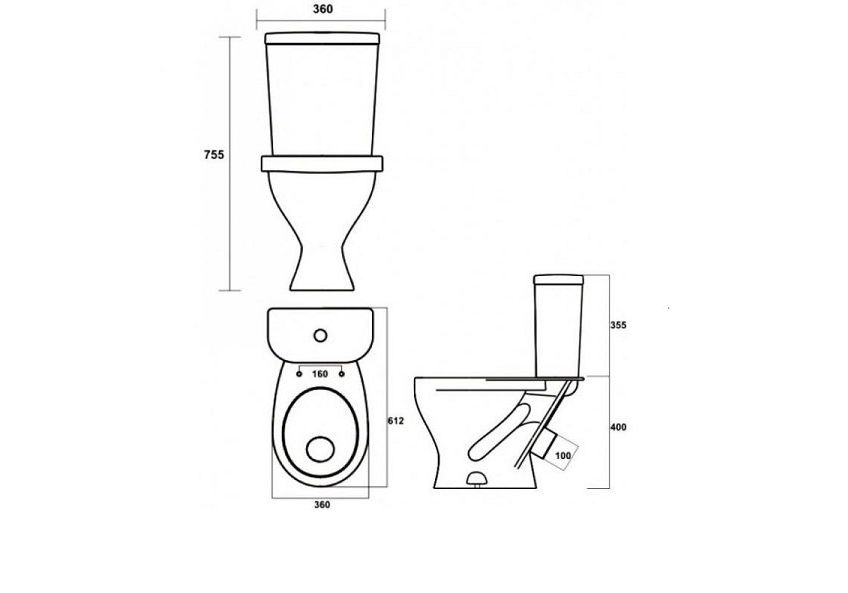 Приобрести унитаз напольный sanita формат эконом, сиденье с крышкой полипропилен
