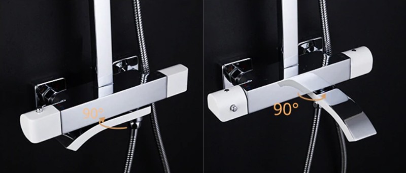 Приобрести gappo душевая система g2407-50 с термостатом, хром 30038