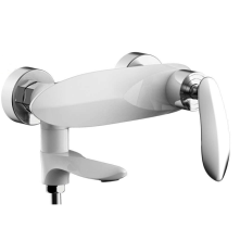 Grocenberg Смеситель для ванны, белый\ хром GB8001WC