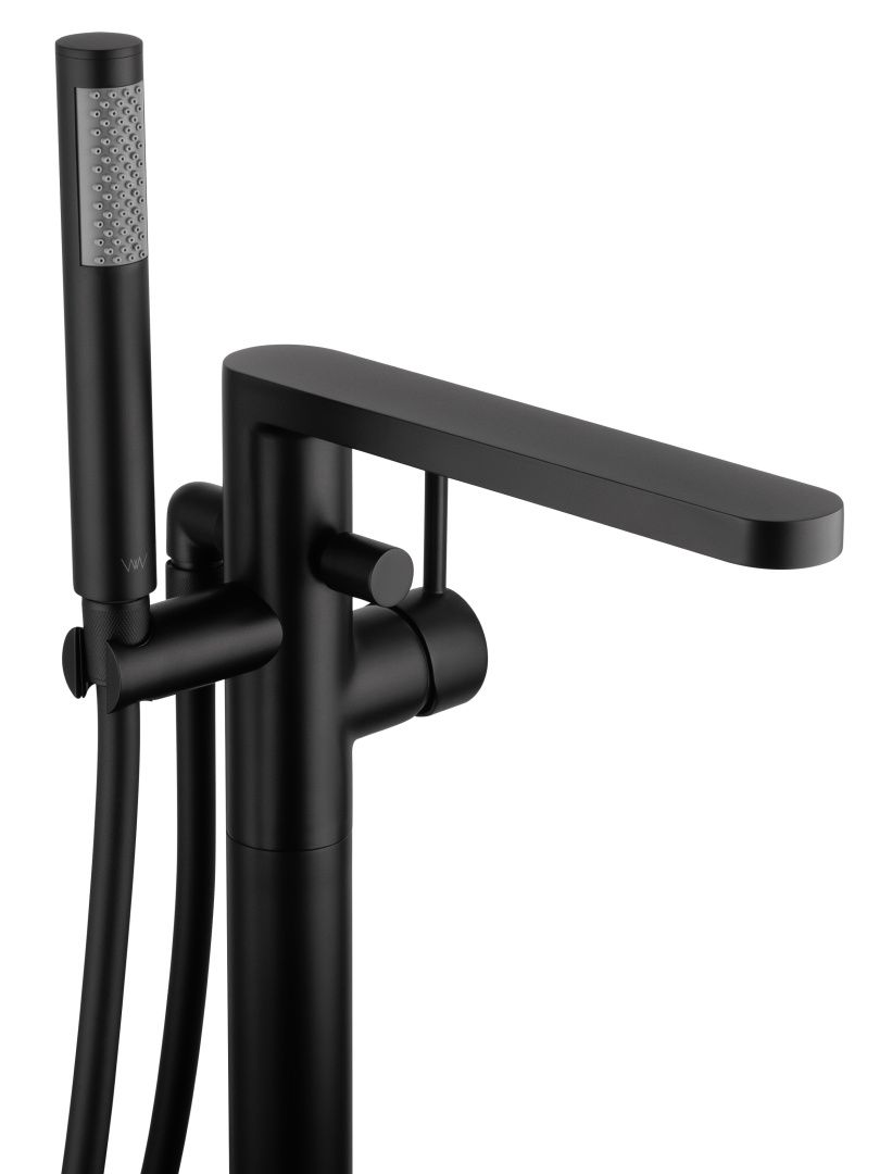 Приобрести смесители напольные для ванн и раковин wonzon & woghand stick, черный матовый (ww-88649901-mb)