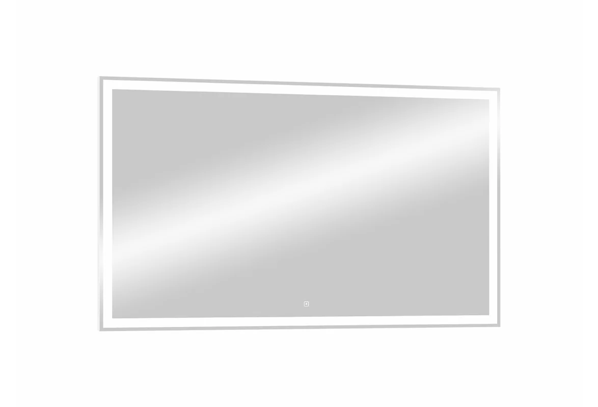 Приобрести continent зеркало с подсветкой mercury 120х70 см, белое