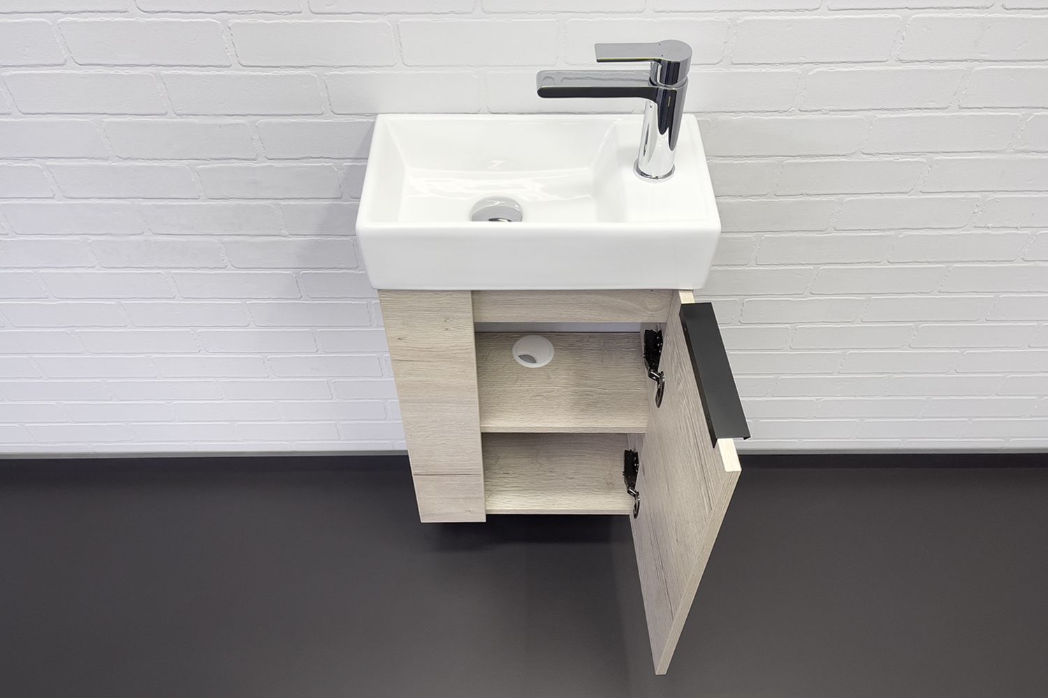 Приобрести сomforty тумба с раковиной "асти-40" дуб дымчатый