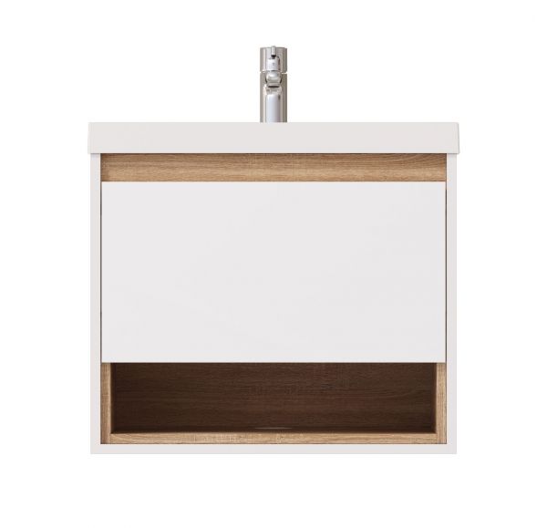 Приобрести mirsant тумба подвесная scandy 60 см с раковиной style 60 ут000080930