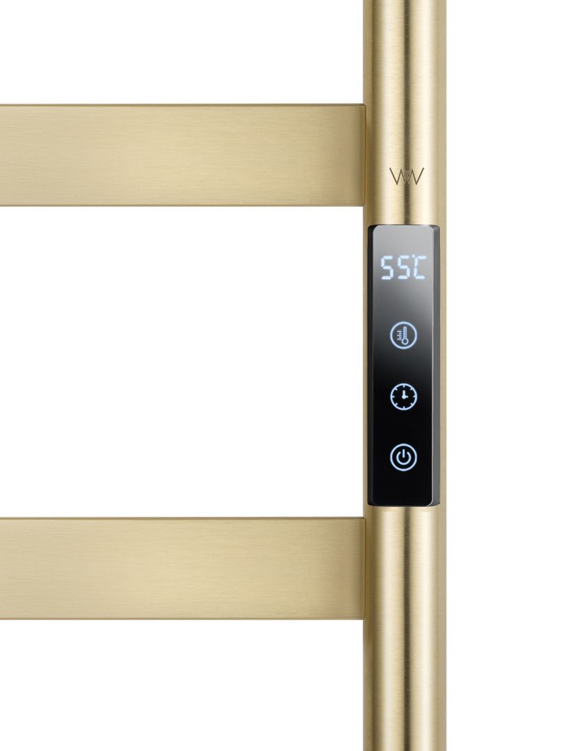 Приобрести полотенцесушитель электрический wonzon & woghand düsseldorf, брашированное золото (ww-a204-bg)