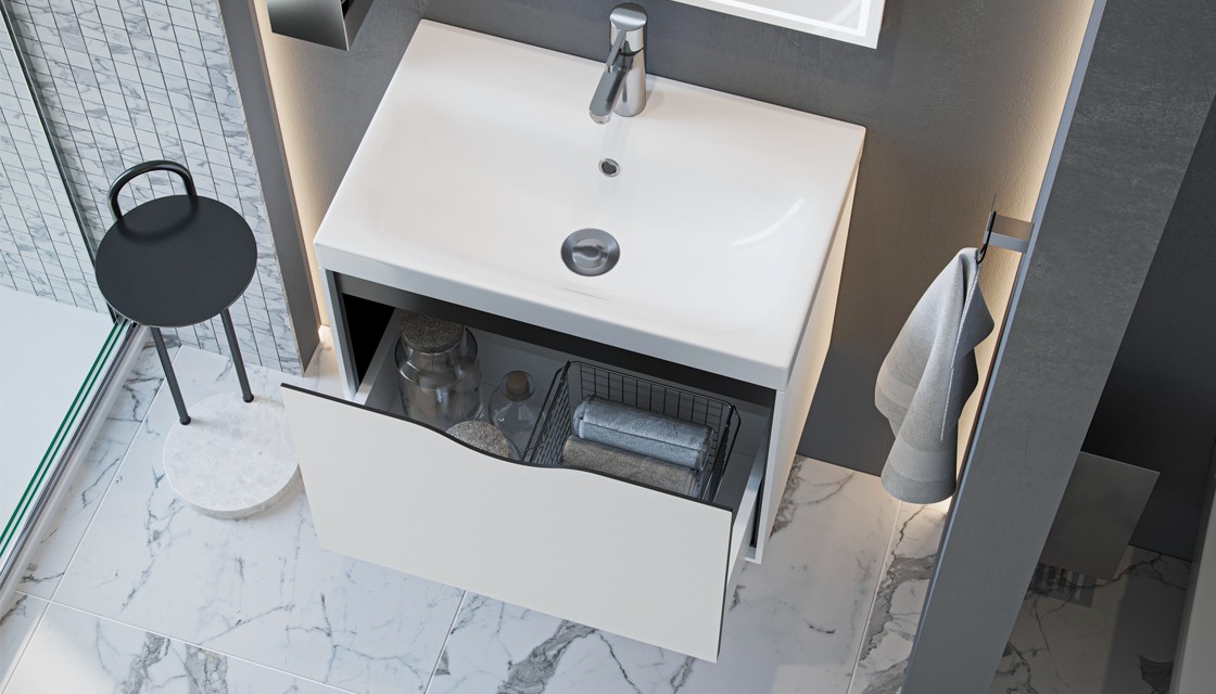 Приобрести тумба подвесная с раковиной velvex rigli 60 см белый/графит tprig.60.1y-21.631.231