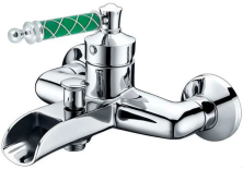 Boheme Смеситель для ванны Vogue, хром\зеленый 223-MR-GR