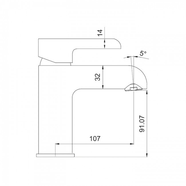 Приобрести gappo смеситель для раковины g1003-6, черный/хром 35560