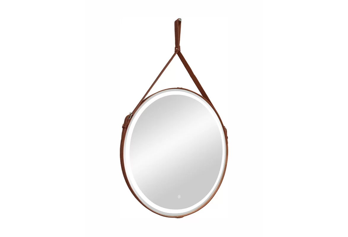 Приобрести continent зеркало с подсветкой millenium brown 80х80 см, коричневое