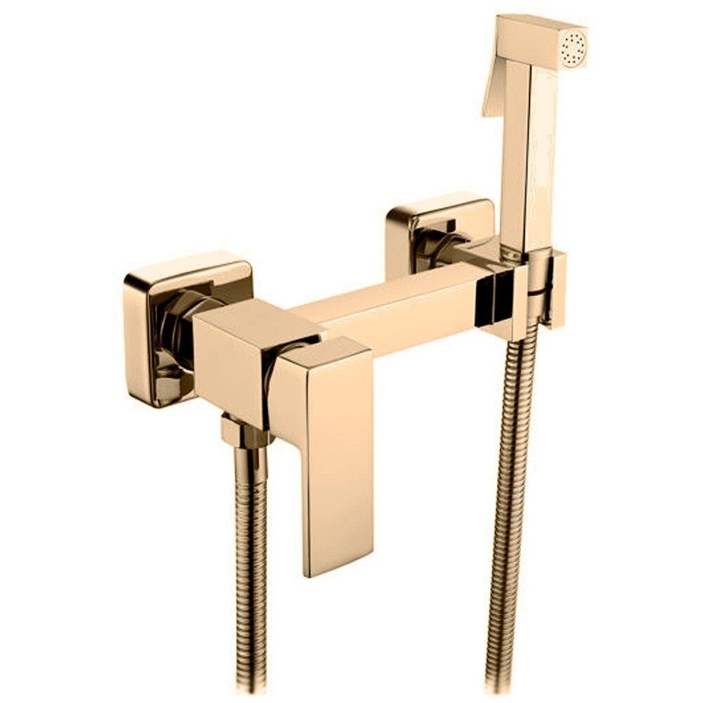 Приобрести grocenberg смеситель с гигиеническим душем, золото gb101ngo