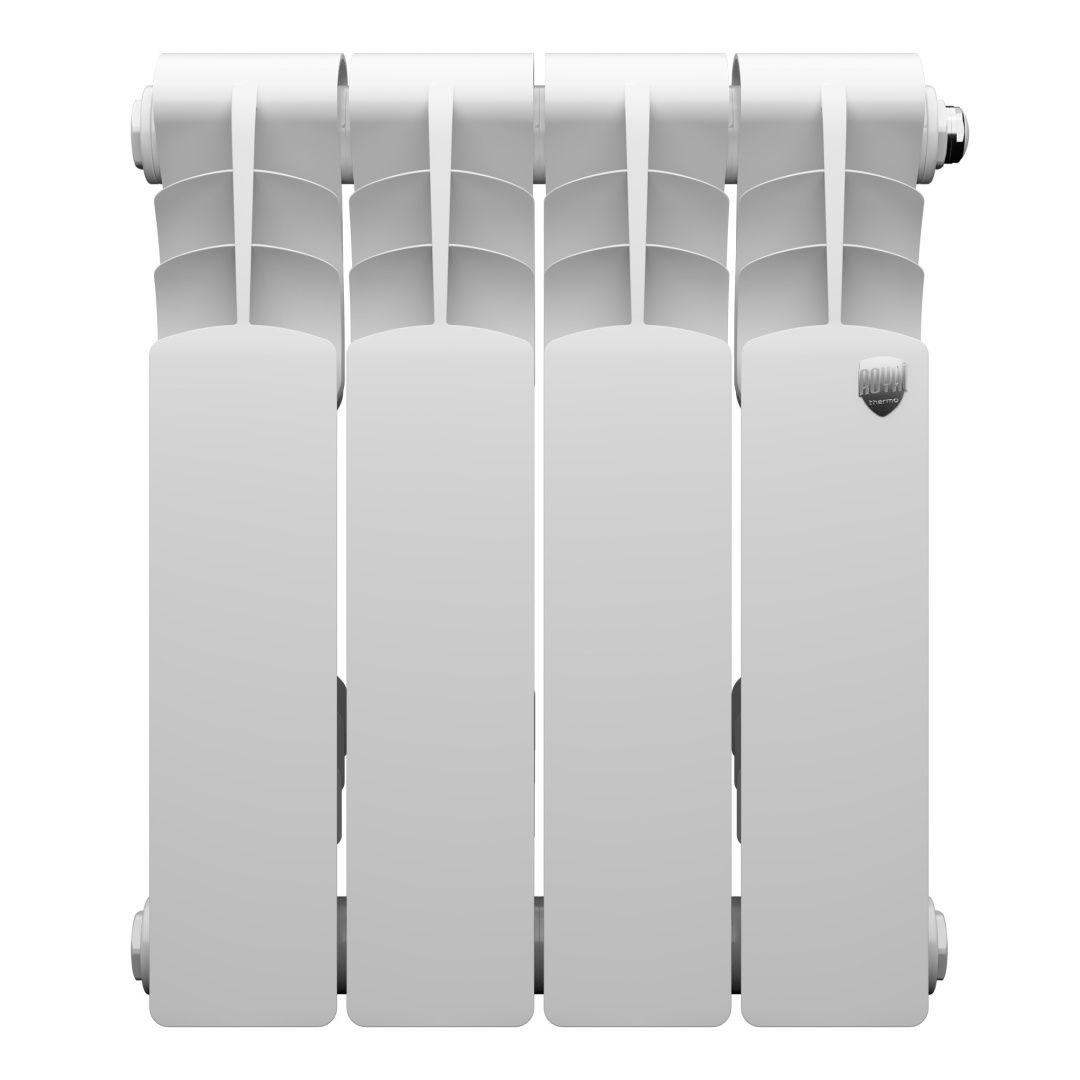 Приобрести royal thermo радиатор биметаллический revolution bimetall 350 , белый - 4 секц.