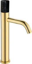 Boheme Смеситель для раковины Stick, высокий, золото\черный 122-G-MR-BLACK