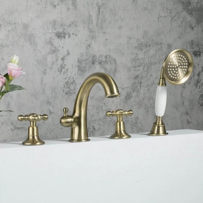 Приобрести gappo смеситель на борт ванны g1189-4, 4 отверстия, бронза 30076