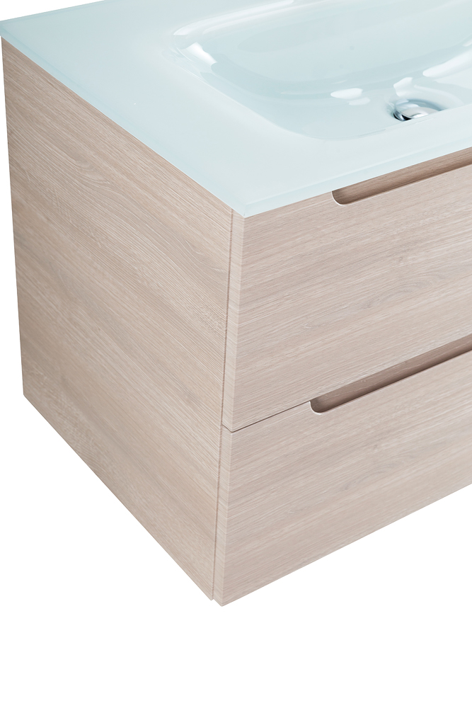 Приобрести belbagno тумба с раковиной etna 100 см, подвесная rovere grigio, стеклянная раковина