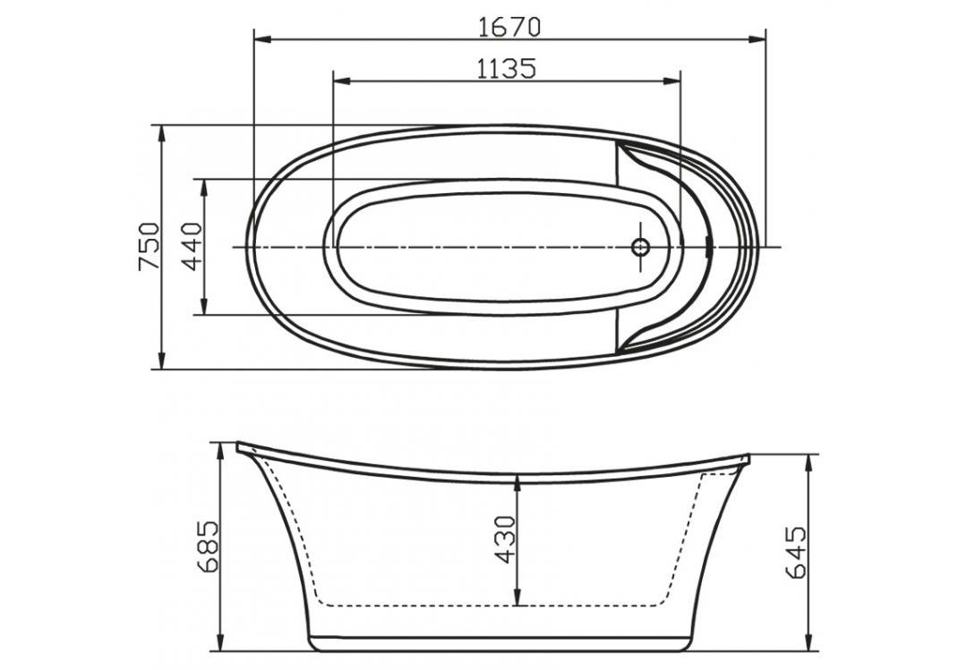 Приобрести ванна акриловая отдельностоящая belbagno 170х75 см, bb302