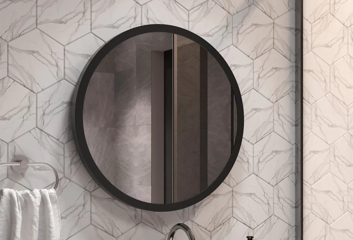 Приобрести continent зеркало с подсветкой infinity black 60х60 см, черный