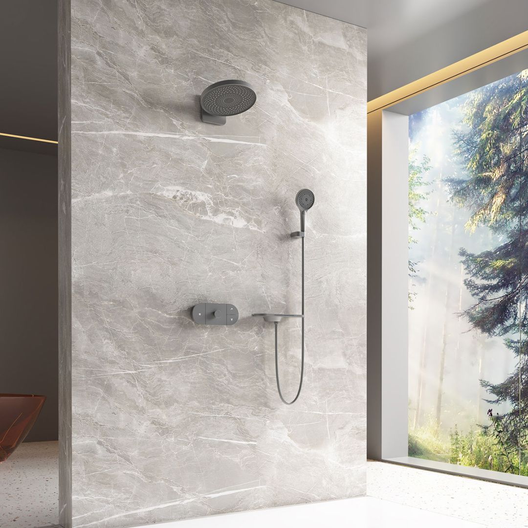 Приобрести vincea встраиваемая душевая система futura, оружейная сталь vsfw-2f12tgm