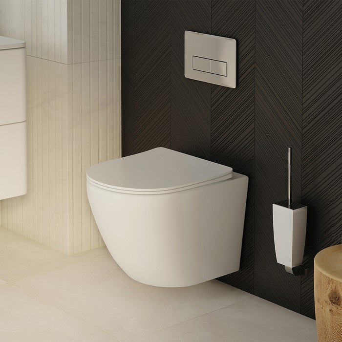 Приобрести iddis унитаз подвесной безободковый blanco, с тонкой быстросъемной крышкой микролифт, blardsei25