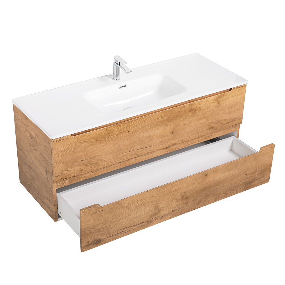 Приобрести belbagno тумба с раковиной etna 120 см, подвесная rovere nature, белая раковина