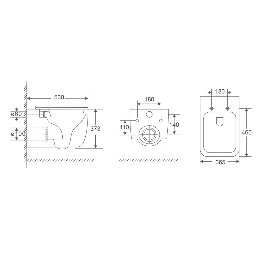 Приобрести veconi унитаз подвесной pulito tornado, белый vcn2-53t