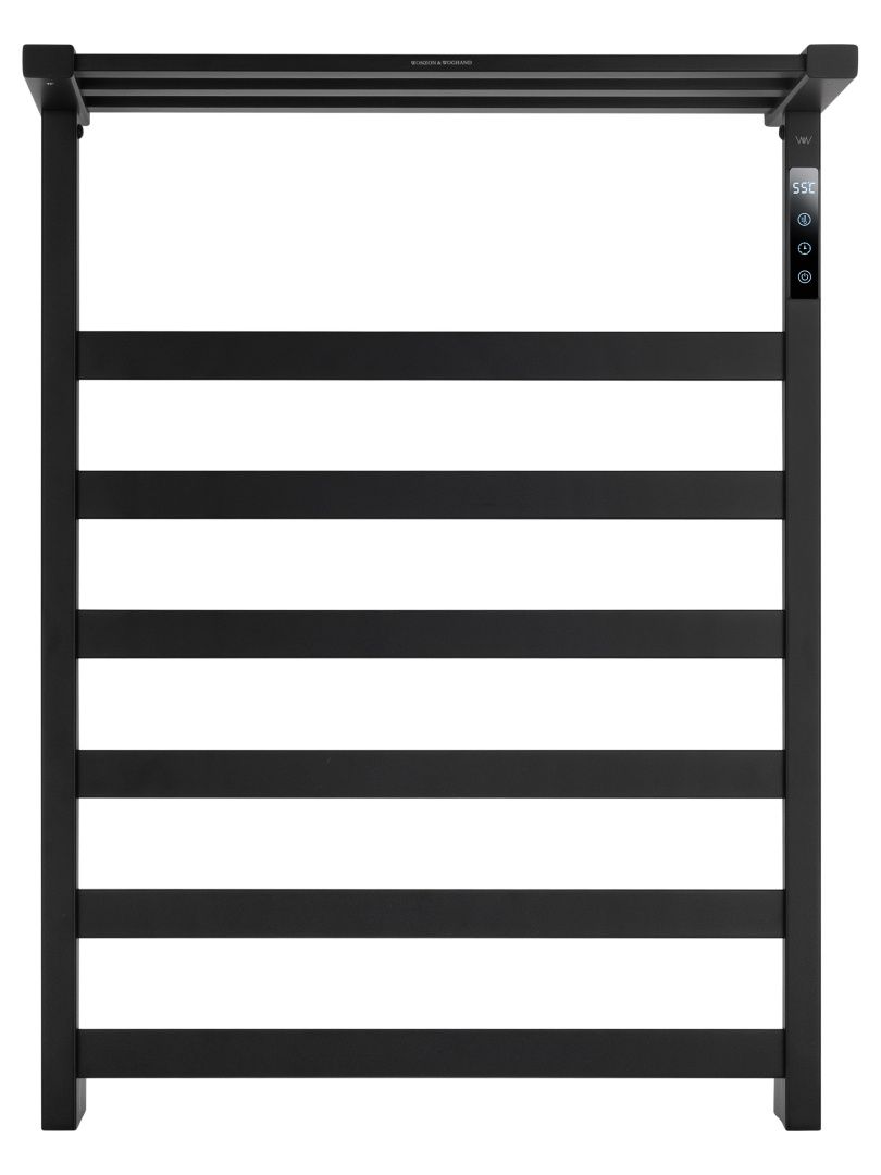 Приобрести полотенцесушитель электрический wonzon & woghand frankfurt, черный матовый (ww-a1026-mb)
