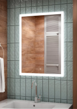 Continent Зеркало с подсветкой Sevilla 50х70 см, белое