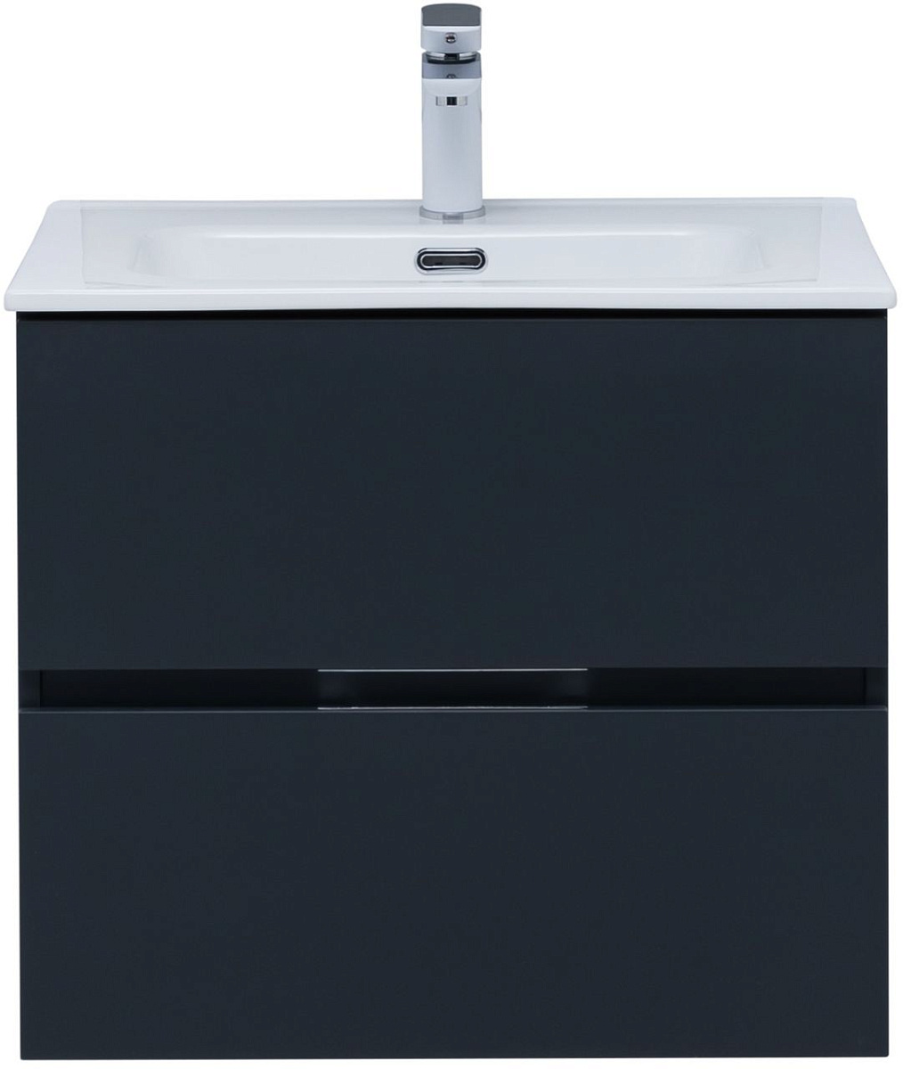 Приобрести aquanet тумба с раковиной алвита new 60 см, 2 ящика, антрацит