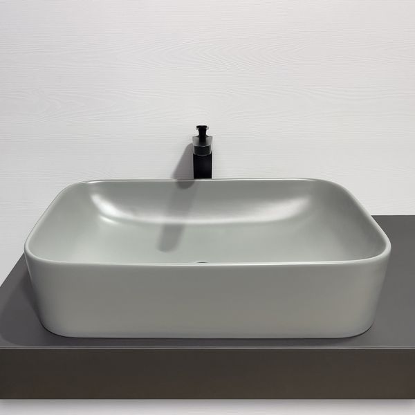 Приобрести comforty раковина 78575mh-60 60х41 см, светло-серая матовая