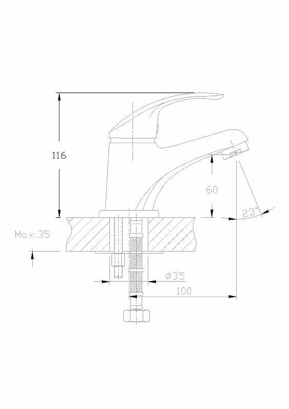 Приобрести haiba смеситель для раковины 116мм, хром hb1036