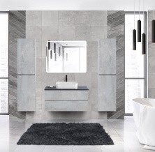 Cezares Тумба со столешницей MOLVENO 46 100 см Beton, бетон MOLVENO 46-100-2C-SO-BET