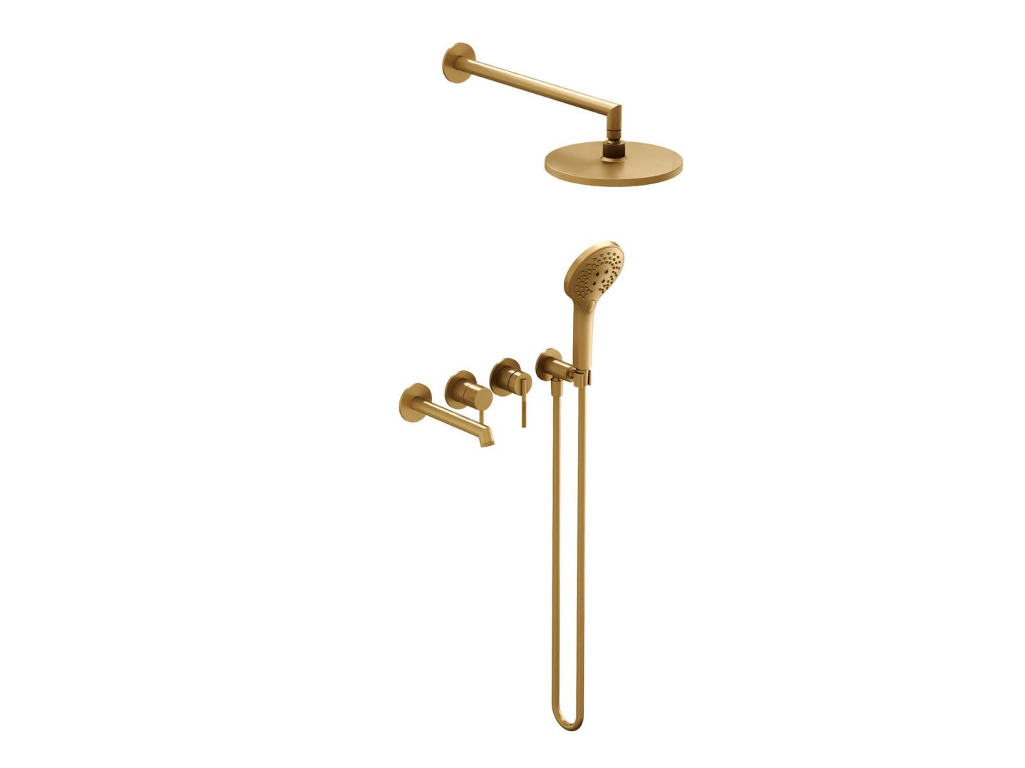 Приобрести hayzburg встраиваемая душевая система, матовое золото hb-4004-3bg