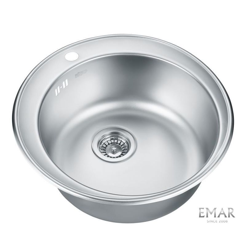 Приобрести emar кухонная мойка 51х51 см, хром emar 510с