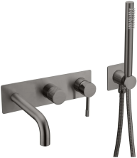 Boheme Душевая система Uno, встраиваемая, оружейная сталь 464-3-GM