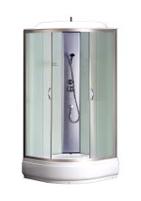 Loranto Душевая кабина CS-6610-25 F 100х100х215 матовое стекло 4 мм, поддон 25 см