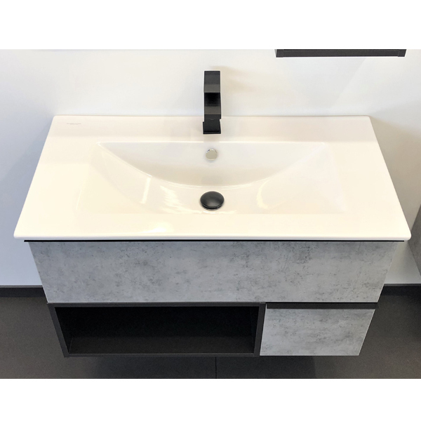 Приобрести сomforty тумба с раковиной франкфурт 90, светлый бетон