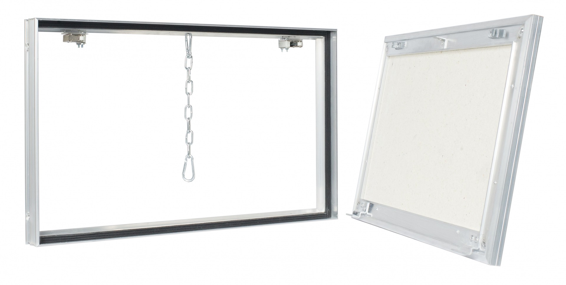 Приобрести люк под плитку алкрафт сантехник 250х600 алюминиевый съемный