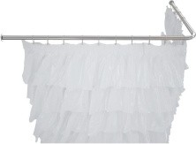 Aquanet Карниз для ванны угловой Г-образный 150х70 см