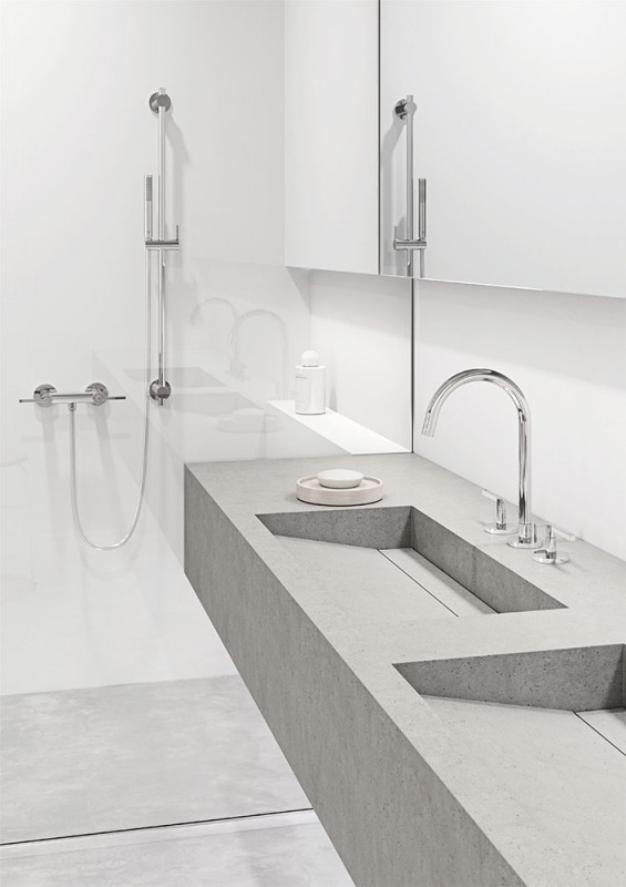 Приобрести kludi смеситель для раковины nova fonte puristic, 220мм, на 3 отверстия, хром 201430515