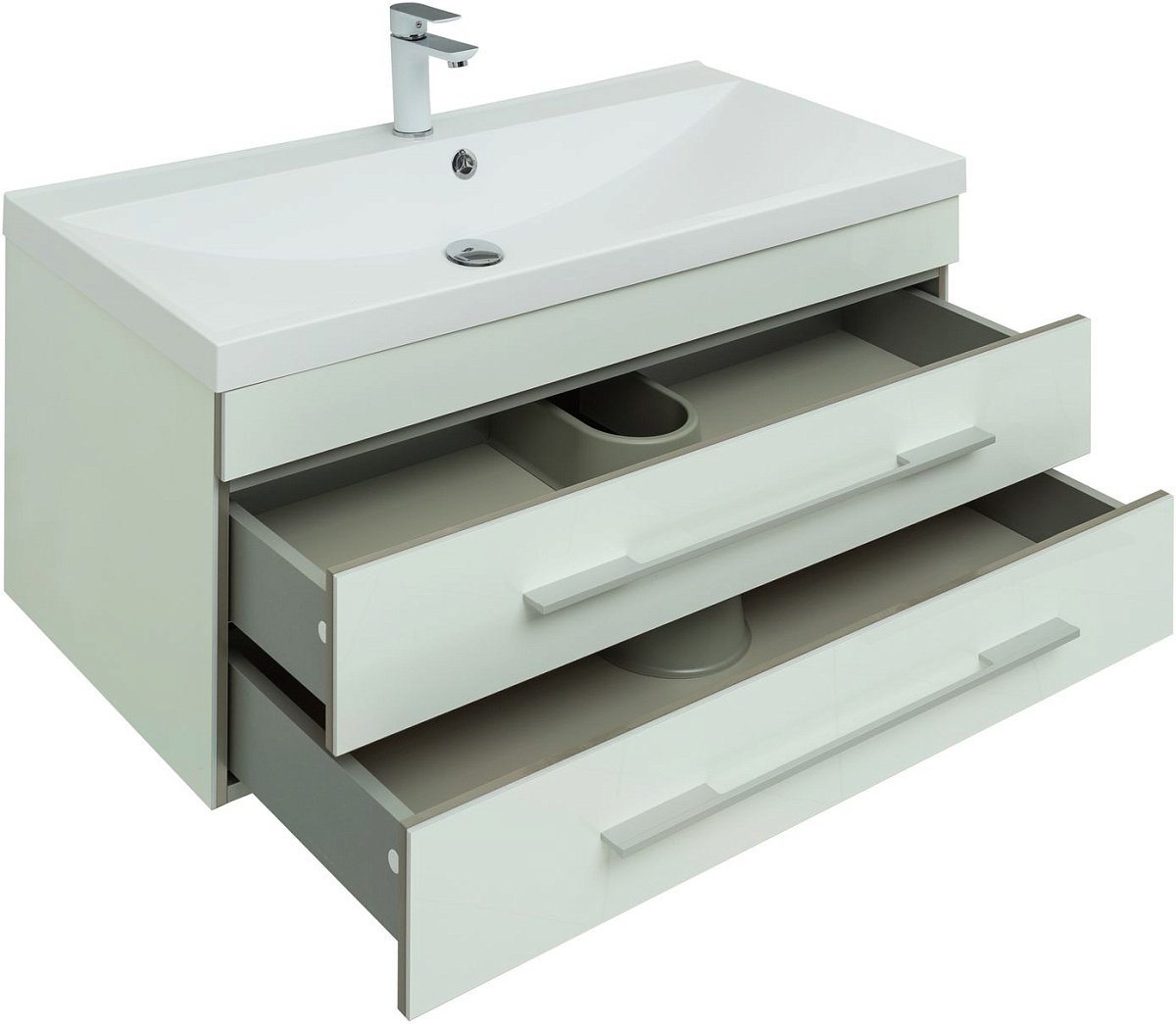 Приобрести aquanet тумба с раковиной верона 100 см, белая 00287664