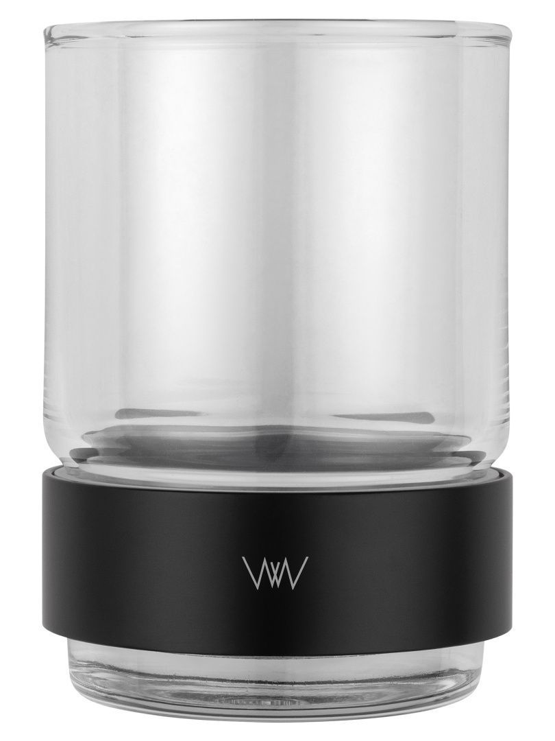 Приобрести стакан для зубных щеток с держателем wonzon & woghand carbon, черный (ww-7721)