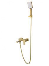 Смеситель для ванны с душем WONZON & WOGHAND CUBE, Брашированное золото (WW-88639016-BG)