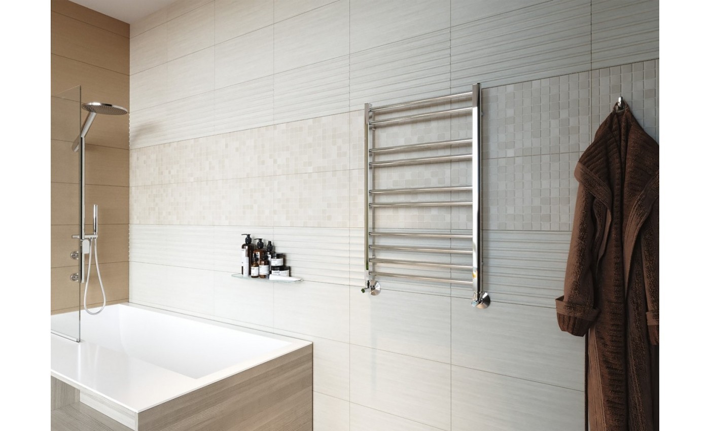 Приобрести lemark полотенцесушитель poseidon п10 500x800 мм водяной, хром lm42810