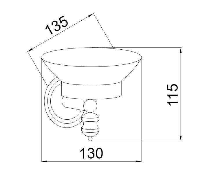 Приобрести boheme мыльница palazzo, золото 10103