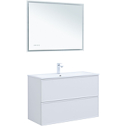 Приобрести aquanet тумба с раковиной арт 100 см, белая матовая