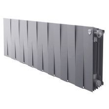 Royal Thermo Радиатор биметаллический Pianoforte 300 /Silver Satin ( серебристый ) - 16 секц.