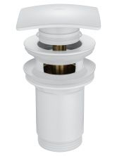 Донный клапан для раковины 1 1/4 WONZON & WOGHAND, Белый матовый (WW-88SS08-MW)