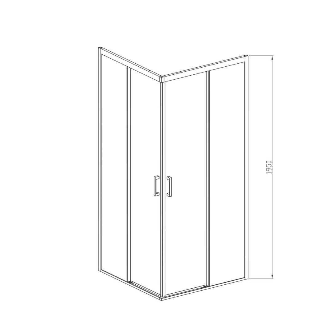 Приобрести vincea душевое ограждение soft 100х100 см, прозрачное, хром vss-3so100cl