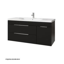 Caprigo Тумба с раковиной MONBAR-Smalty 120 см, правая, графит, эмаль