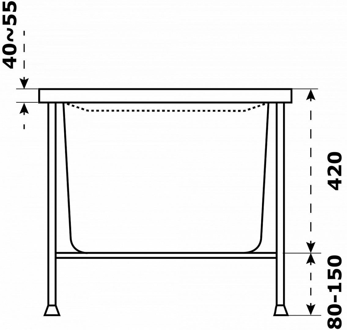 Приобрести каркас для ванны azario тенза\бали, разборный 1700х700, 1700х750 см, бтк0003